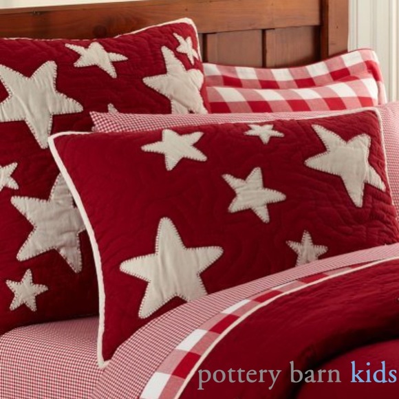 Pottery Barn Kids Bedding Quilted Star Euro Sham Poshmark
